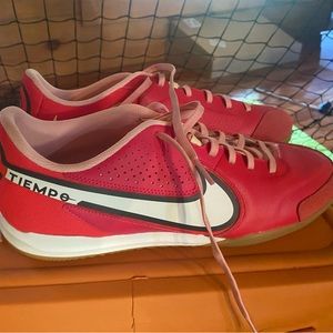 Nike Tiempo Indoor soccer/Futsal shoes.